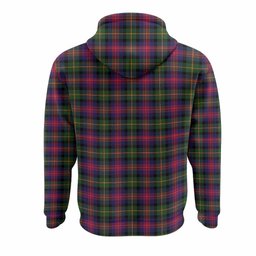 Logan Tartan Crest Hoodie Ferocious Lion Style