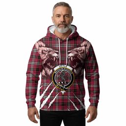 Little Tartan Crest Hoodie Ferocious Lion Style