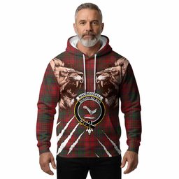 MacDougall (McDougall) Tartan Crest Hoodie Ferocious Lion Style