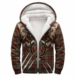 MacGill (MakGill) Tartan Crest Sherpa Hoodie Ferocious Lion Style