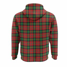Fairlie Tartan Crest Hoodie Ferocious Lion Style