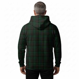 MacAlpine (MacAlpin) Tartan Crest Hoodie Ferocious Lion Style