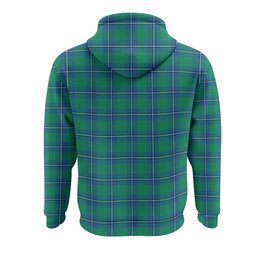 Irvine Tartan Crest Hoodie Ferocious Lion Style