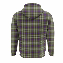 Spottiswood Tartan Crest Hoodie Ferocious Lion Style
