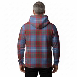 Trotter Tartan Crest Hoodie Ferocious Lion Style