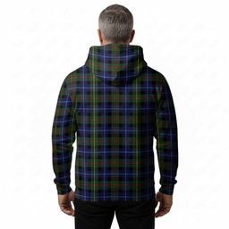 Smith Tartan Crest Hoodie Ferocious Lion Style