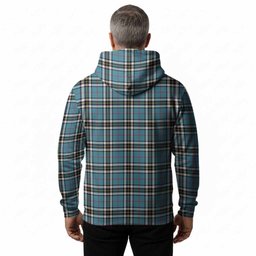 Thompson (Thomson) Tartan Crest Hoodie Ferocious Lion Style