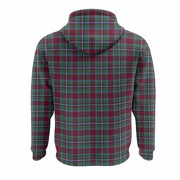 Spence (Spens) Tartan Crest Hoodie Ferocious Lion Style