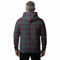 Spence (Spens) Tartan Crest Hoodie Ferocious Lion Style