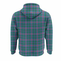 Pitcairn Tartan Crest Hoodie Ferocious Lion Style
