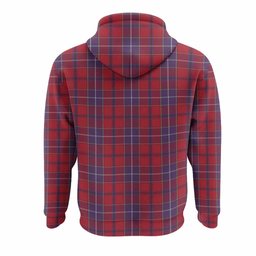 Wishart Tartan Crest Hoodie Ferocious Lion Style