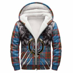 Spalding Tartan Crest Sherpa Hoodie Ferocious Lion Style