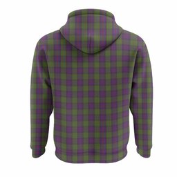 Shaw Tartan Crest Hoodie Ferocious Lion Style
