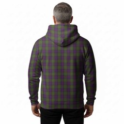 Shaw Tartan Crest Hoodie Ferocious Lion Style