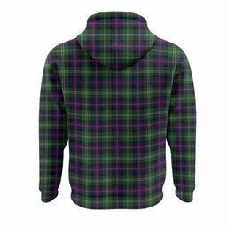 Sutherland Tartan Crest Hoodie Ferocious Lion Style
