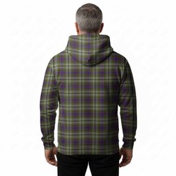 Swinton Tartan Crest Hoodie Ferocious Lion Style
