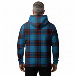 Wedderburn Tartan Crest Hoodie Ferocious Lion Style