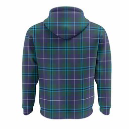 Sandilands Tartan Crest Hoodie Ferocious Lion Style
