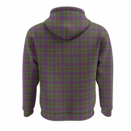 Wood Tartan Crest Hoodie Ferocious Lion Style