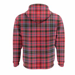 Udny Tartan Crest Hoodie Ferocious Lion Style