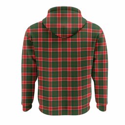 Pollock Tartan Crest Hoodie Ferocious Lion Style
