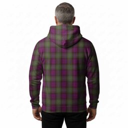 Wilson Tartan Crest Hoodie Ferocious Lion Style