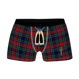 ScotsTee Shop Scottish Allison Red Clan Highland Kilt Sporran Tartan Boxer Briefs