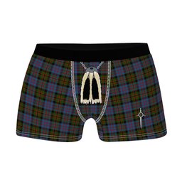 ScotsTee Shop Scottish Bowie Clan Highland Kilt Sporran Tartan Boxer Briefs