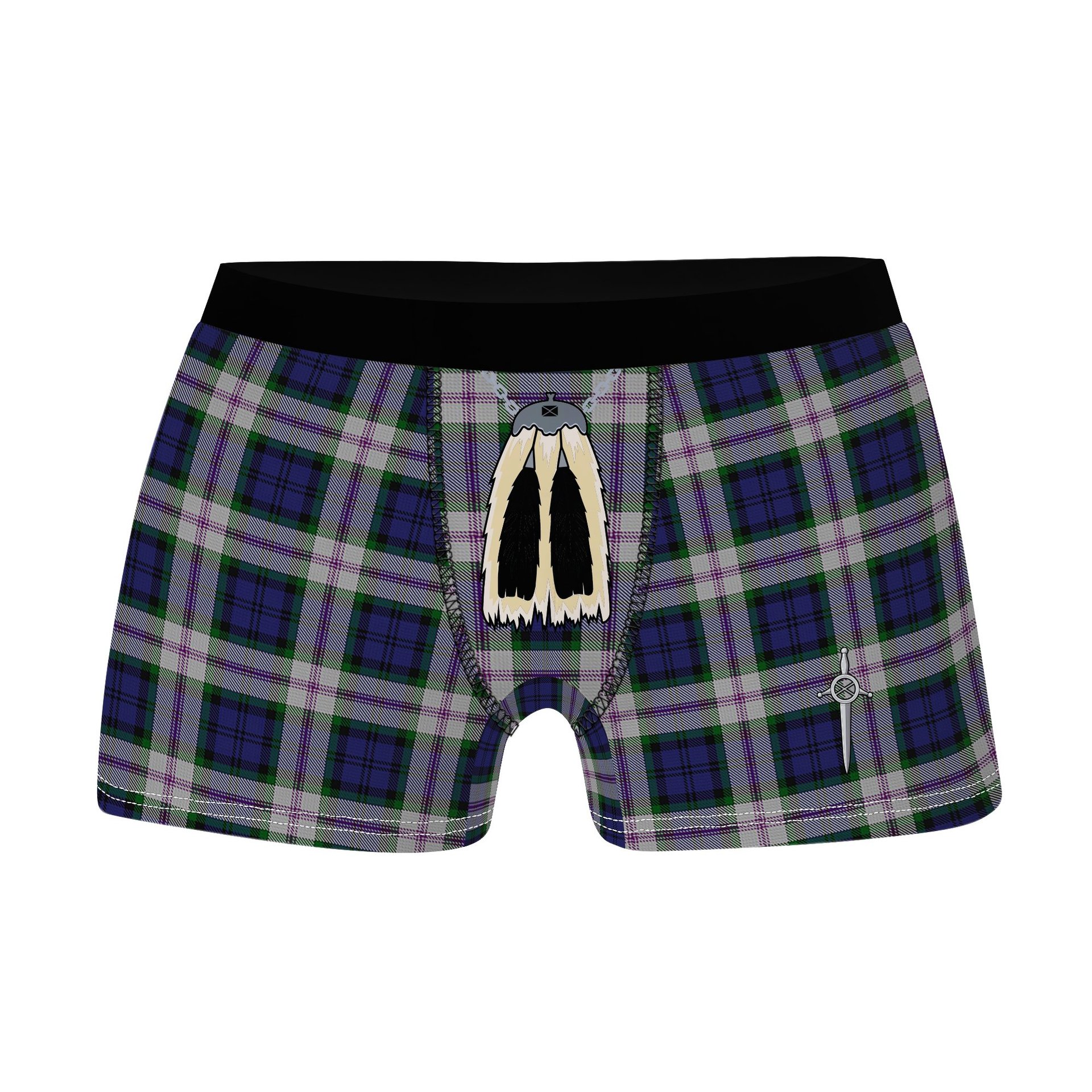 ScotsTee Shop Scottish Baird Dress Clan Highland Kilt Sporran Tartan Boxer Briefs