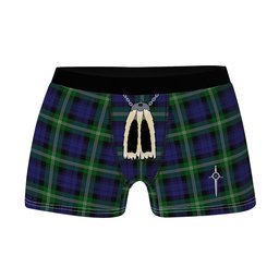 ScotsTee Shop Scottish Baillie of Polkemmet Clan Highland Kilt Sporran Tartan Boxer Briefs