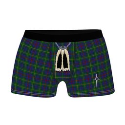 ScotsTee Shop Scottish Bailey, The House of Clan Highland Kilt Sporran Tartan Boxer Briefs