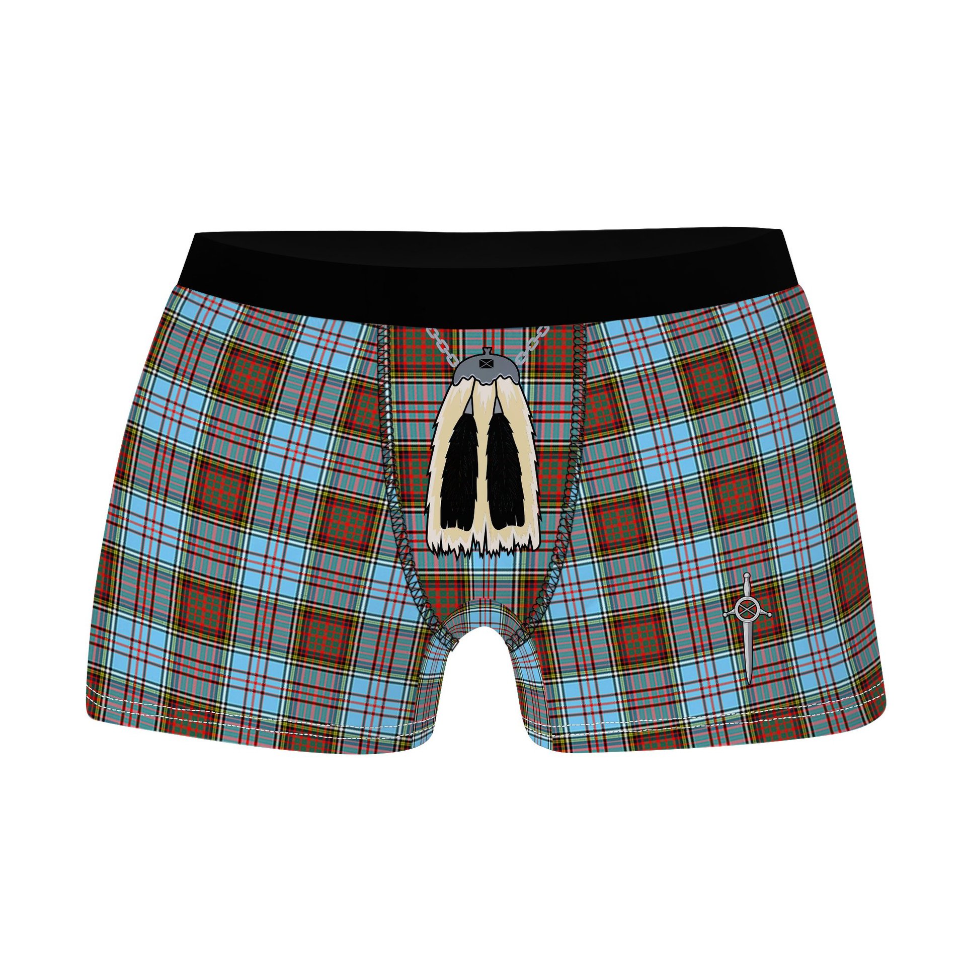 ScotsTee Shop Scottish Anderson Ancient Clan Highland Kilt Sporran Tartan Boxer Briefs