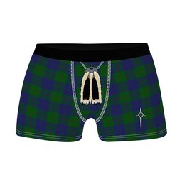ScotsTee Shop Scottish Barclay Clan Highland Kilt Sporran Tartan Boxer Briefs