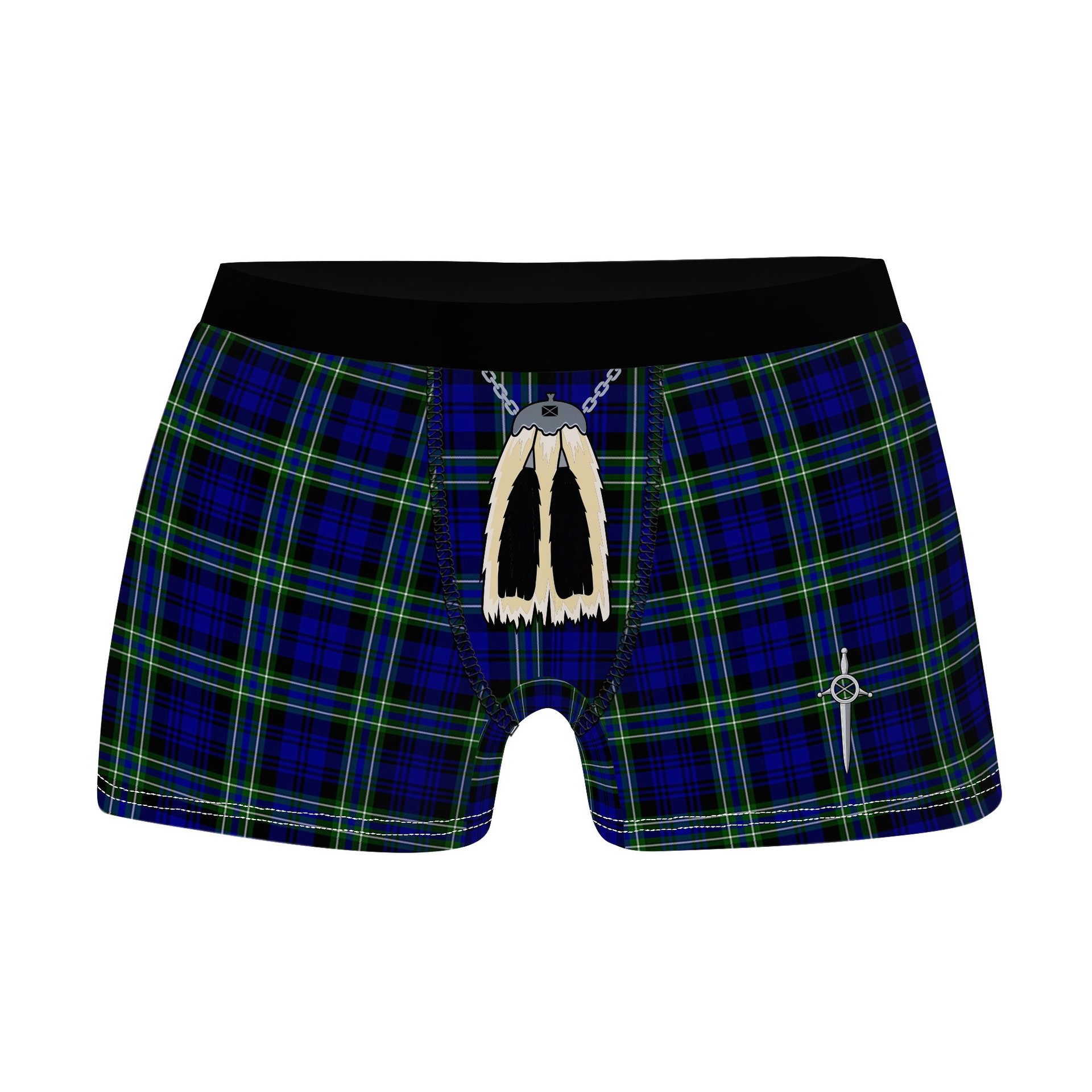 ScotsTee Shop Scottish Arbuthnot Modern Clan Highland Kilt Sporran Tartan Boxer Briefs