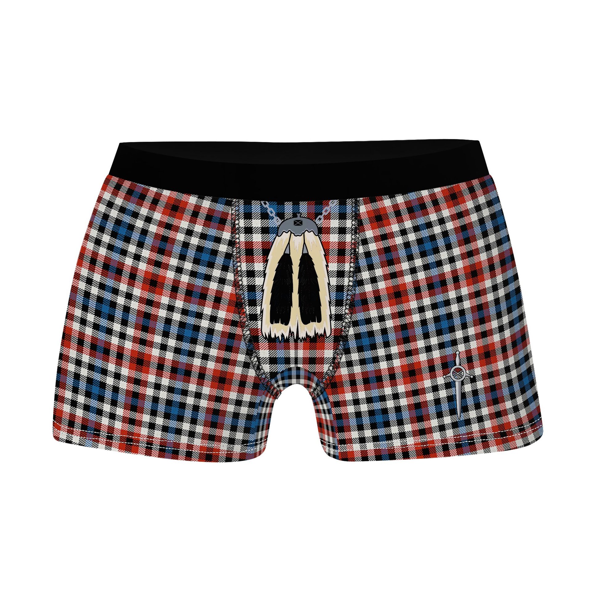 ScotsTee Shop Scottish Bell Border (Bell Southern Bell) Ancient Clan Highland Kilt Sporran Tartan Boxer Briefs