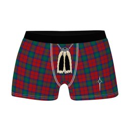 ScotsTee Shop Scottish Auchinleck Clan Highland Kilt Sporran Tartan Boxer Briefs
