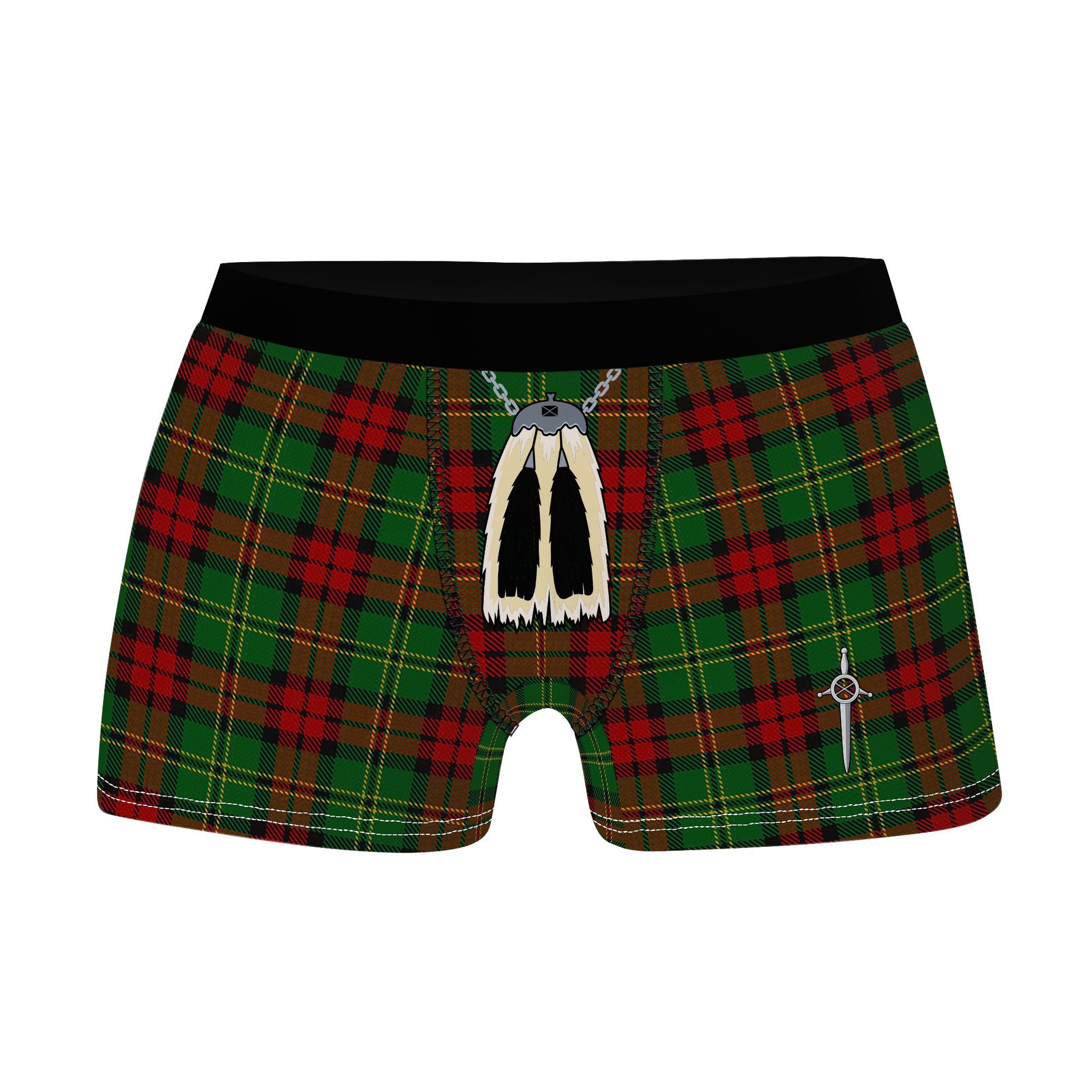 ScotsTee Shop Scottish Blackstock Hunting Clan Highland Kilt Sporran Tartan Boxer Briefs