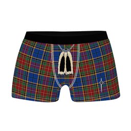 ScotsTee Shop Scottish Beattie (Beatty) Modern Clan Highland Kilt Sporran Tartan Boxer Briefs