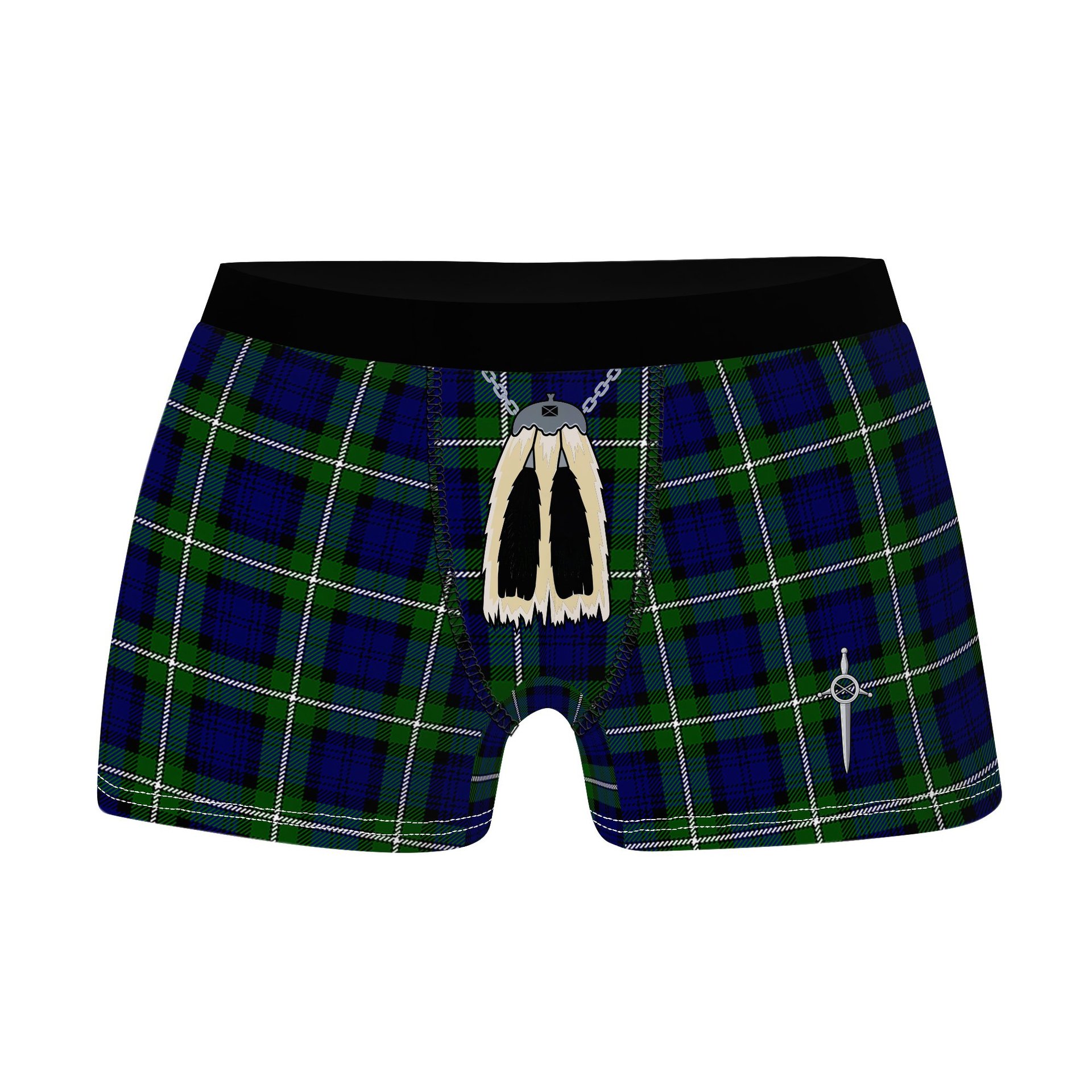 ScotsTee Shop Scottish Bannerman Clan Highland Kilt Sporran Tartan Boxer Briefs