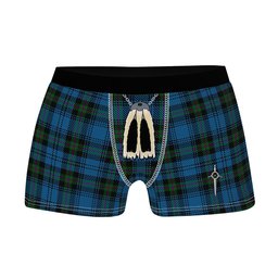 ScotsTee Shop Scottish Blanton Clan Highland Kilt Sporran Tartan Boxer Briefs