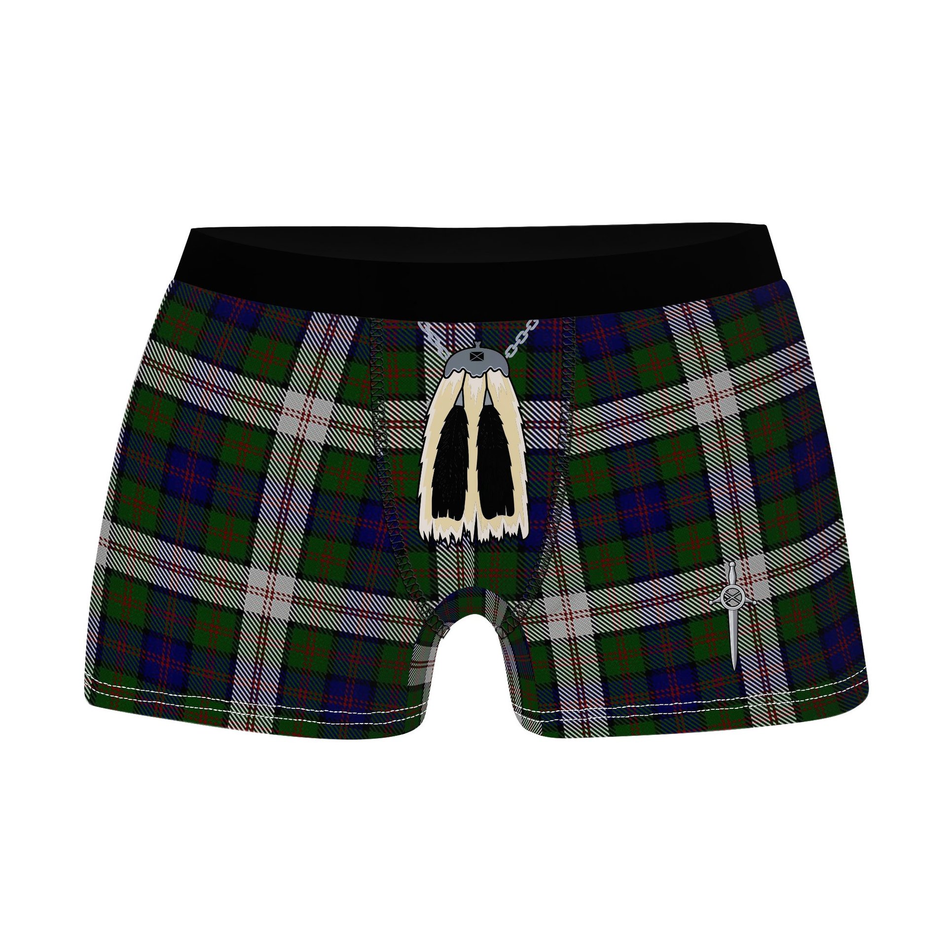 ScotsTee Shop Scottish Blair Dress Clan Highland Kilt Sporran Tartan Boxer Briefs