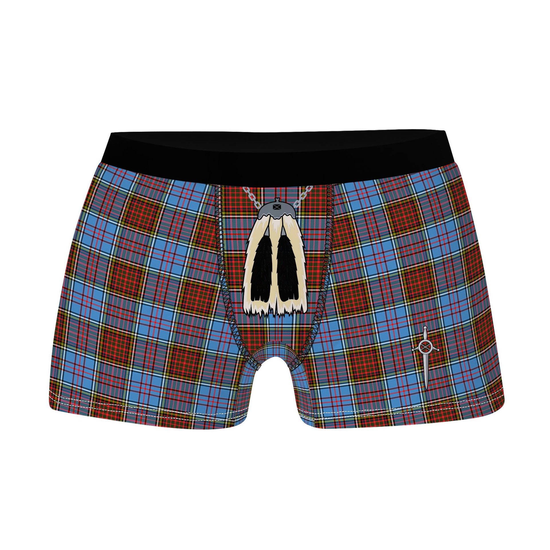 ScotsTee Shop Scottish Anderson Modern Clan Highland Kilt Sporran Tartan Boxer Briefs