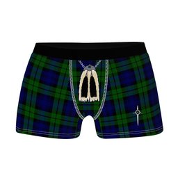 ScotsTee Shop Scottish Bannatyne SC Clan Highland Kilt Sporran Tartan Boxer Briefs