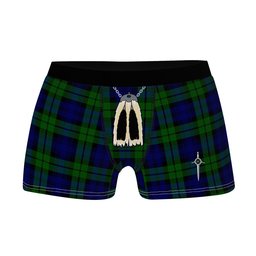 ScotsTee Shop Scottish Bannatyne SC Clan Highland Kilt Sporran Tartan Boxer Briefs