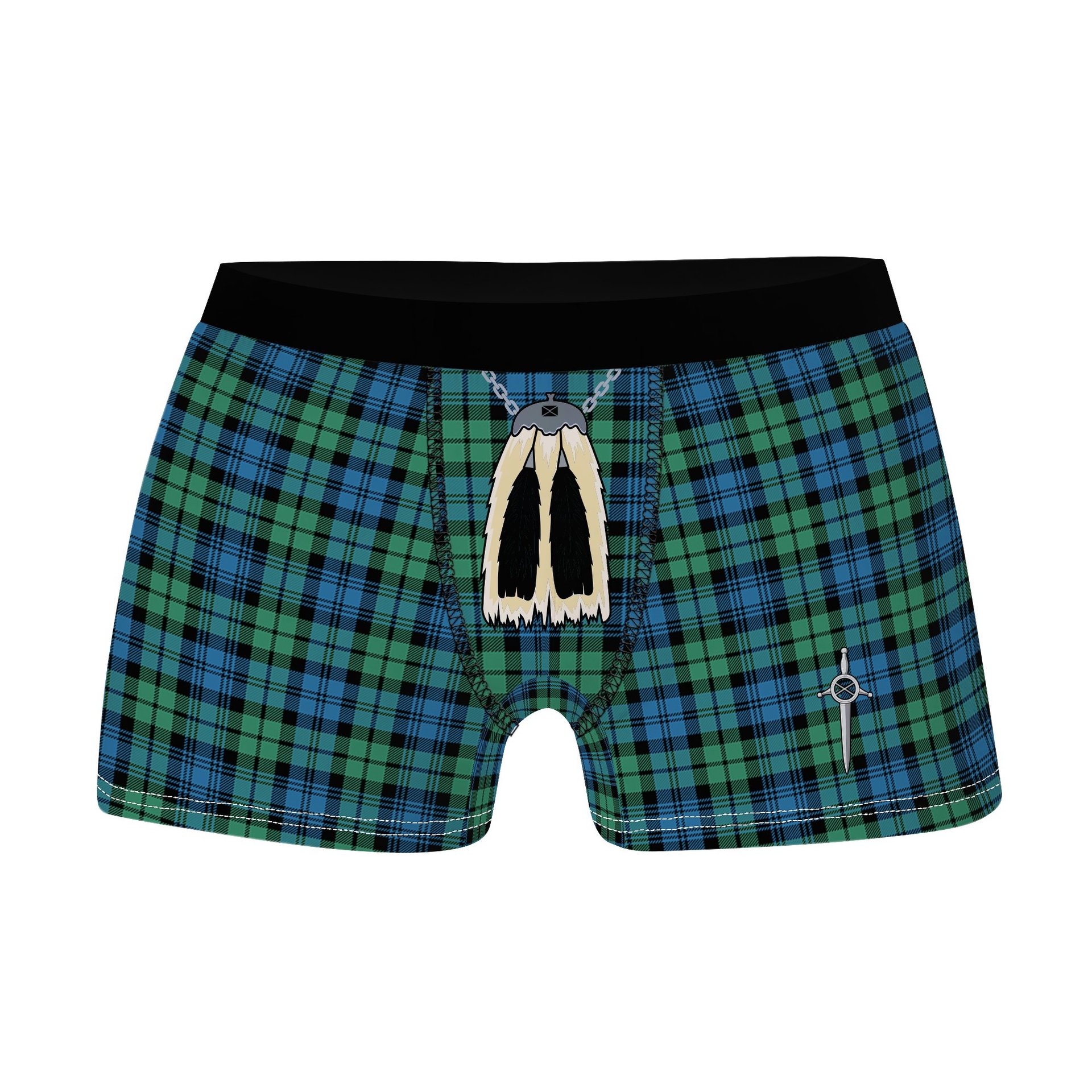 ScotsTee Shop Scottish Campbell Ancient 01 Clan Highland Kilt Sporran Tartan Boxer Briefs