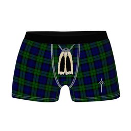 ScotsTee Shop Scottish Campbell Modern Clan Highland Kilt Sporran Tartan Boxer Briefs