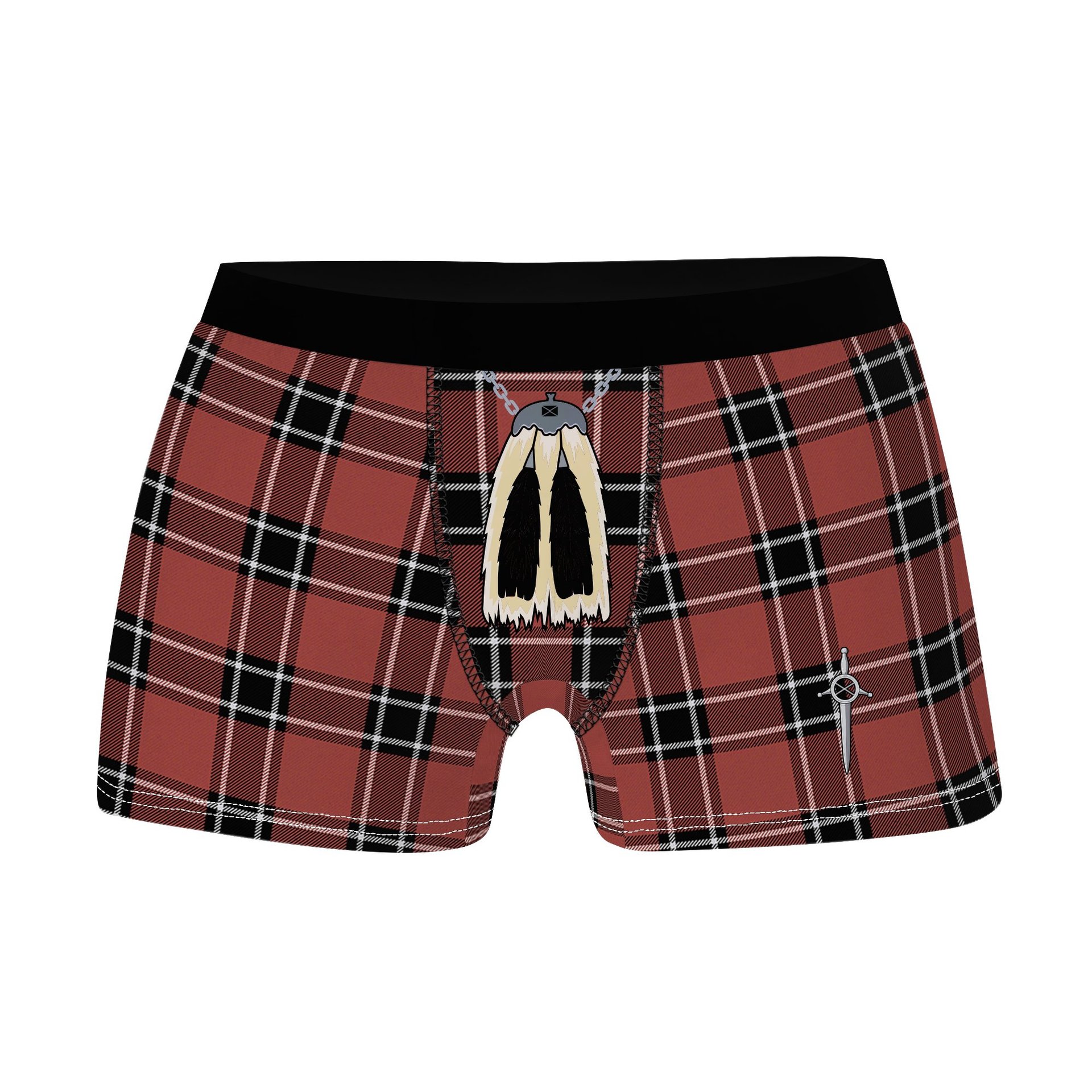 ScotsTee Shop Scottish Dunbar District Ancient Clan Highland Kilt Sporran Tartan Boxer Briefs