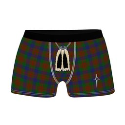 ScotsTee Shop Scottish Dogwood Clan Highland Kilt Sporran Tartan Boxer Briefs