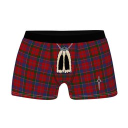 ScotsTee Shop Scottish Donald of Glenaladale Clan Highland Kilt Sporran Tartan Boxer Briefs