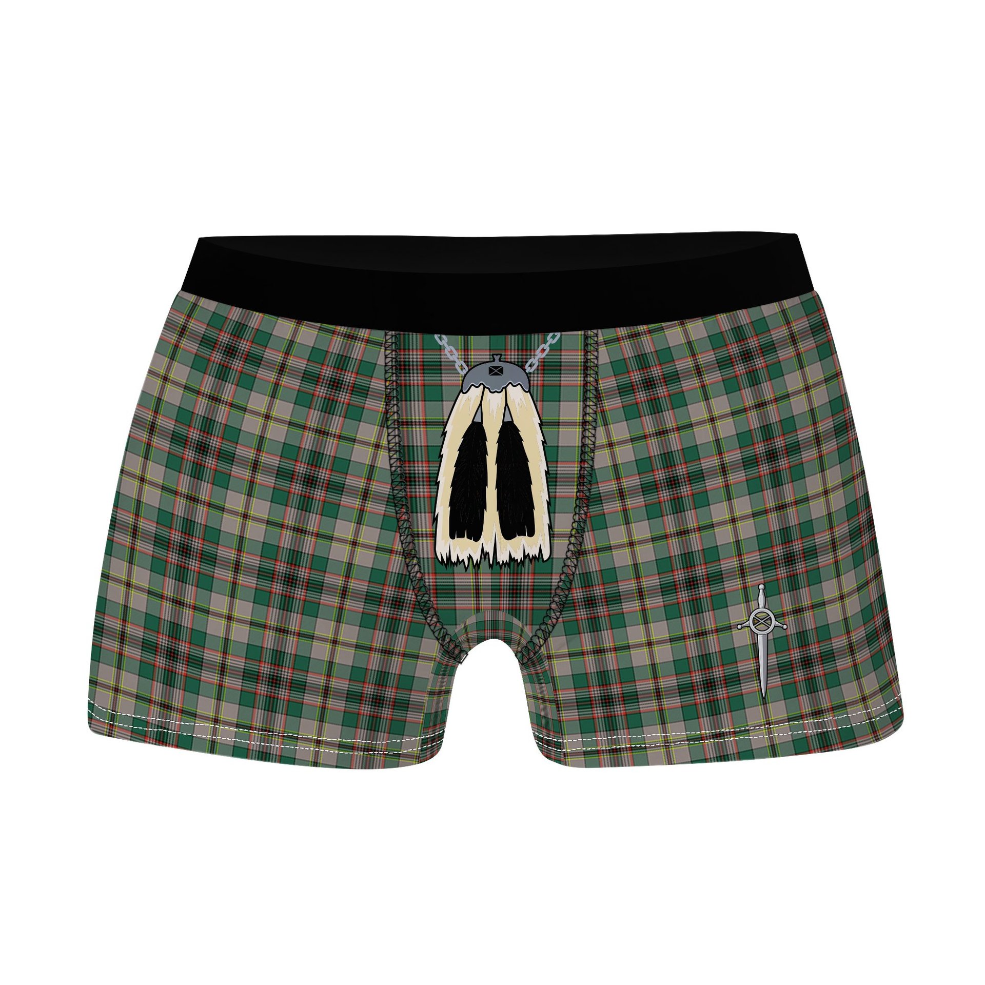 ScotsTee Shop Scottish Craig Ancient Clan Highland Kilt Sporran Tartan Boxer Briefs